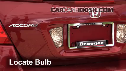 2007 Honda Accord Hybrid 3.0L V6 Lights Reverse Light (replace bulb)